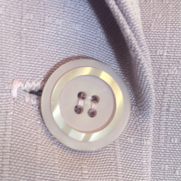 F. T. STUDIO New With Tags Office Career Linen-Like Machine Washable Blazer - Picture 6 of 15